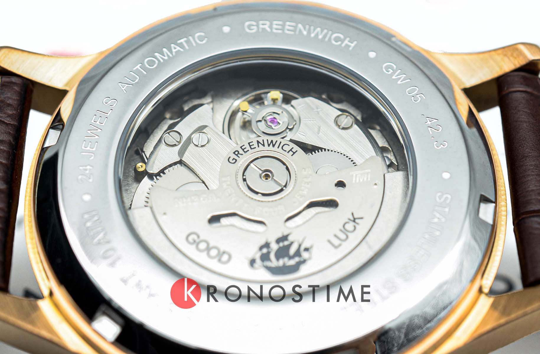 Greenwich Greenwich Good Luck GW 054.42.32 мужские часы коричневый циферблат на запястье